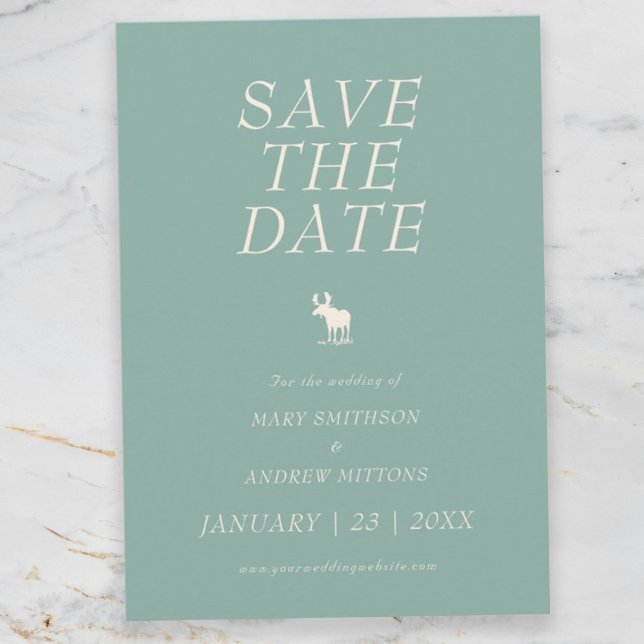 Reserve A Data Save the Date de Casamento Elegante Rústico (Criador carregado)