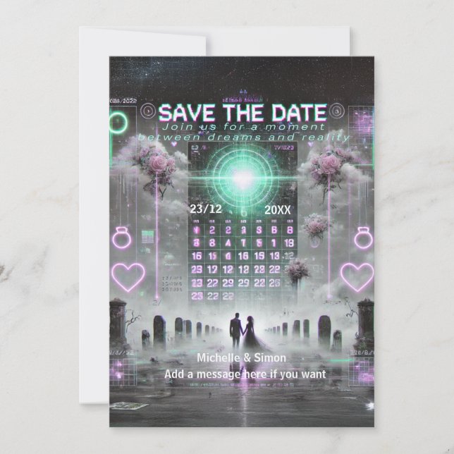 Reserve A Data 💌 "Save the Date: Eternal Glitch Wedding" 💌 (Frente)