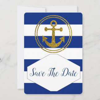 Reserve A Data Save the Date maritime Hochzeitseinladung