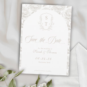 Reserve A Data Script Crest Monograma Pale Taupe