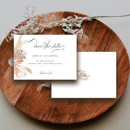 Reserve A Data Script de Caligrafia Whimsical Modern Boho