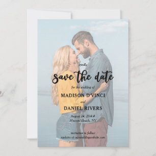 Reserve A Data Script de Pincel Manuscrito com Cabeado de Cheio d