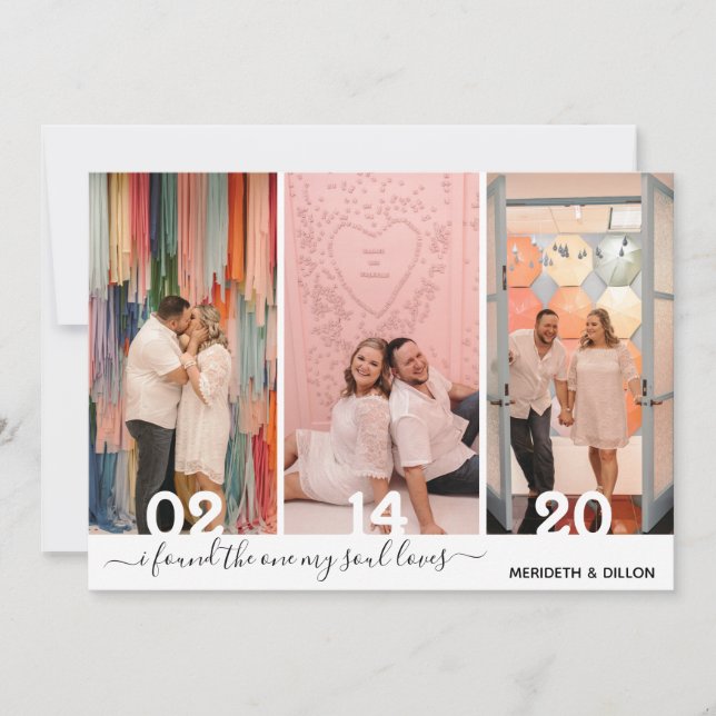 Reserve A Data Script Elegante De Foto Simples 4 Salve A Data (Frente)