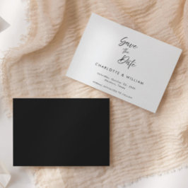 Reserve A Data Script Elegante Manuscrito Minimal | Casamento