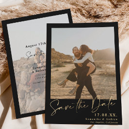 Reserve A Data Script elegante - simples 2 fotos salvam a data