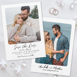 Reserve A Data Script Minimalista de Foto Elegante Casamento