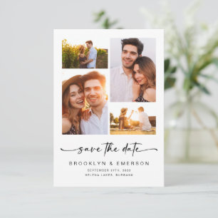 Reserve A Data Script Moderno   4 Fotografias Casamento