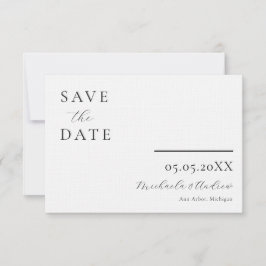 Reserve A Data Script moderno Salve a data, foto atrás