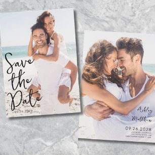 Reserve A Data Script Simples e Elegante de Foto Casamento