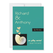 Seashell and Hearts, Beach Wedding