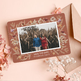 Reserve A Data Sedona Garden Flat Save The Date Card