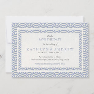 Reserve A Data Seigaiha Japonês Salva A Data Sem Foto