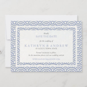 Reserve A Data Seigaiha Japonês Salva A Data Sem Foto