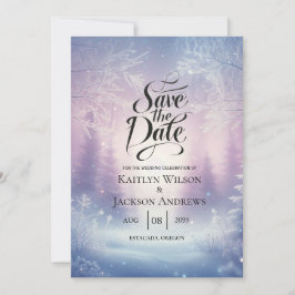 Reserve A Data Serenata de Neve de Inverno de Lavanda Casamento
