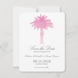 Reserve A Data Serene Palm Tree Watercolor   Salvar a data