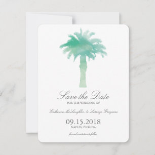 Reserve A Data Serene Palm Tree Watercolor Salvar a data