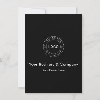Reserve A Data Seu Logotipo Empresarial em Preto Personalizado
