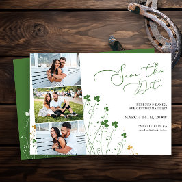 Reserve A Data Shamrock Wildflower Elegant Wedding 3 Foto
