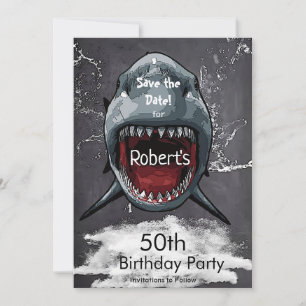 Reserve A Data Shark Birthday Salvar a Data do Ataque aos Tubarõe