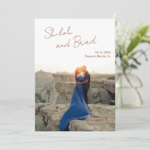 Reserve A Data Shiloh Copper Modern Elegant Wedding