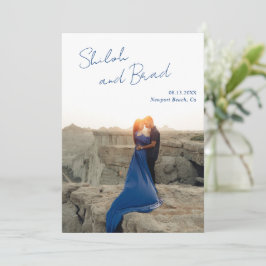 Reserve A Data Shiloh Marinho Blue Modern Elegant Wedding