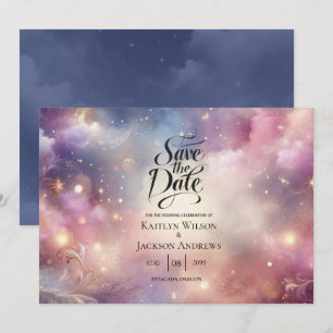 Reserve A Data Shimmering Celestial Stardust Skies Casamento