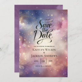 Reserve A Data Shimmering Celestial Stardust Skies Casamento