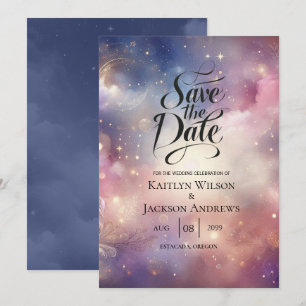 Reserve A Data Shimmering Celestial Stardust Skies Casamento