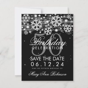 Reserve A Data Silver Black 50th Birthday Salvation Date Winter