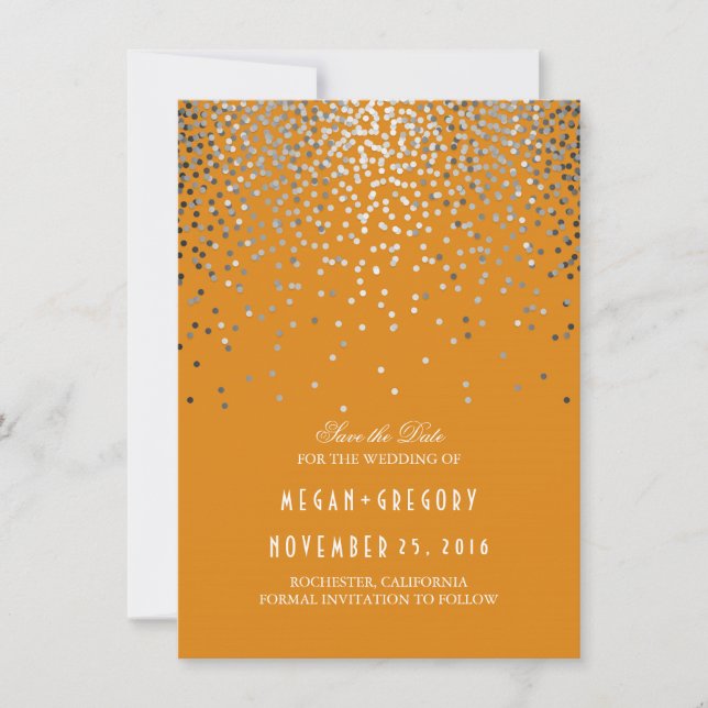 Reserve A Data Silver Confetti Orange Fall Salvar Data (Frente)