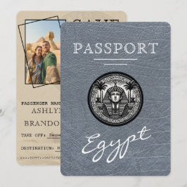 Reserve A Data Silver Egypt Passport Wedding Save the Date