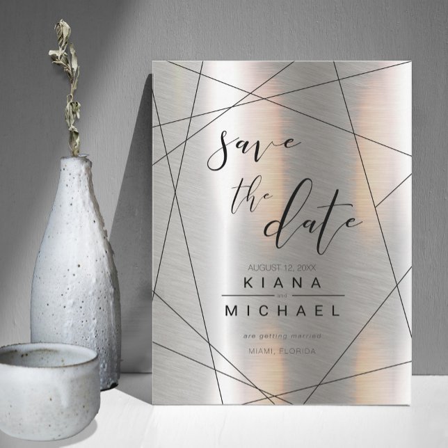 Reserve A Data Silver Geométrico Metálico/Black ID648 (Criador carregado)