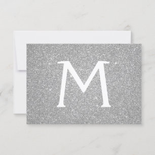 Reserve A Data Silver Sparkle Glitter Quinceanera Salve a Data