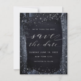Reserve A Data Silver Starry Night Weding Date