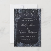 Silver Starry Night Weding Date