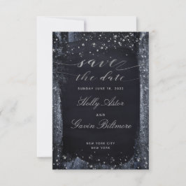Reserve A Data Silver Starry Night Weding Date