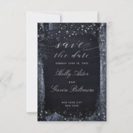 Reserve A Data Silver Starry Night Weding Date