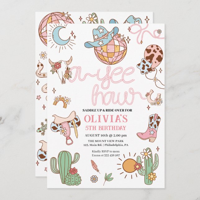 Reserve A Data Sim, como Menina Aniversário do Disco Rodeo (Frente/Verso)