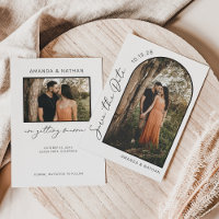 Simple Elegant Modern Photo Wedding