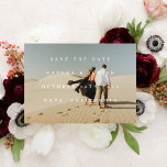 Reserve A Data Simple Typographic Full Photo Double-sided 3 Photo<br><div class="desc">This minimalist and modern save the date features simple and clean type over your photo,  with room for more photos and additional details to be added to the back of the card.</div>