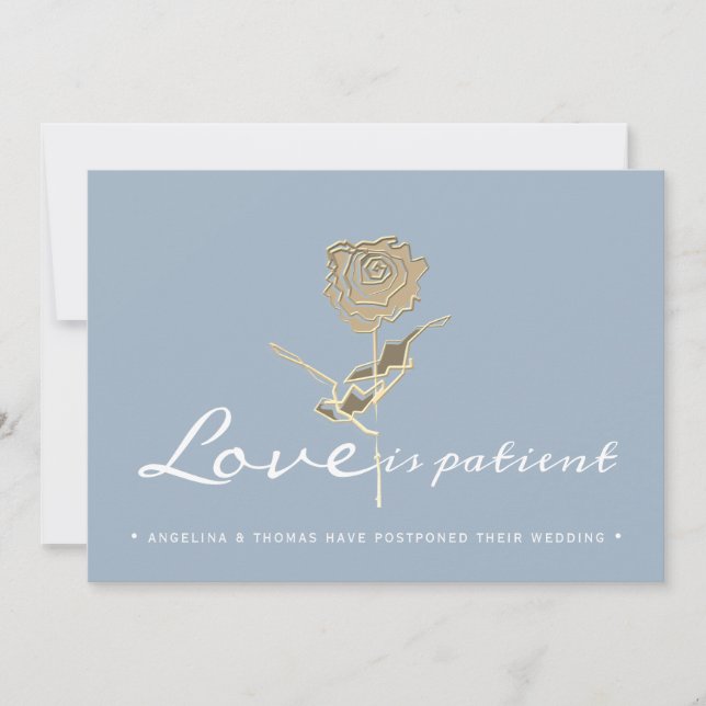 Reserve A Data Simples Adiamento De Casamento Alterar A Data (Frente)