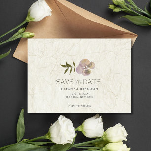 Reserve A Data Simples Casamento De Foto Floral Salvar A Data
