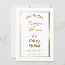 Simples Casamento de Fronteira Dourada Salve a Dat