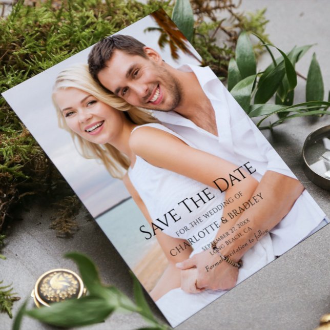 Reserve A Data Simples Casamento Salve A Foto Da Data (Criador carregado)