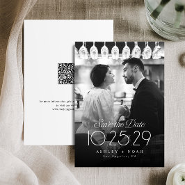 Reserve A Data Simples Elegância Classe Script Foto Casamento 