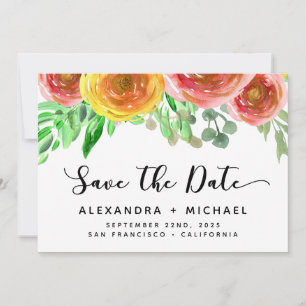 Reserve A Data Simples Elegante Moderno Salve a foto em branco