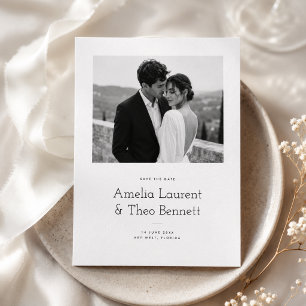 Reserve A Data Simples Foto de Casamento Salve o Dia