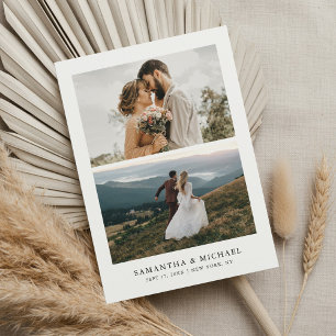 Reserve A Data Simples Moderno Elegante Foto Casamento