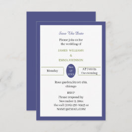 Reserve A Data Simples Roxo Personalizado