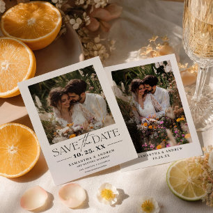 Reserve A Data Simples script moderno fotos brancas pretas casame